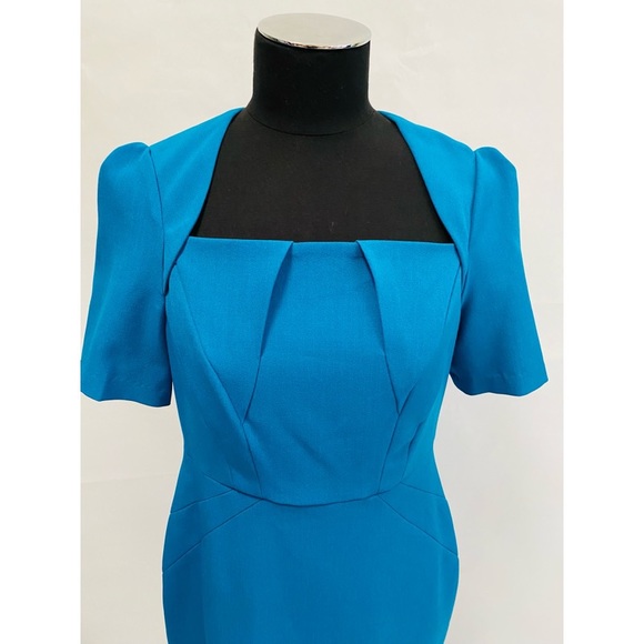 ✨HOST PICK✨ Adrianna Papell Turquoise Structured Sheath Dress - Turquoise Size 8 - Picture 3 of 10